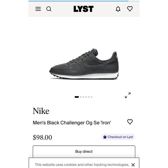 RARE!!! Nike Challenger OG SE Iron Grey Black - EXCELLENT CONDITION! - Picture 9 of 14